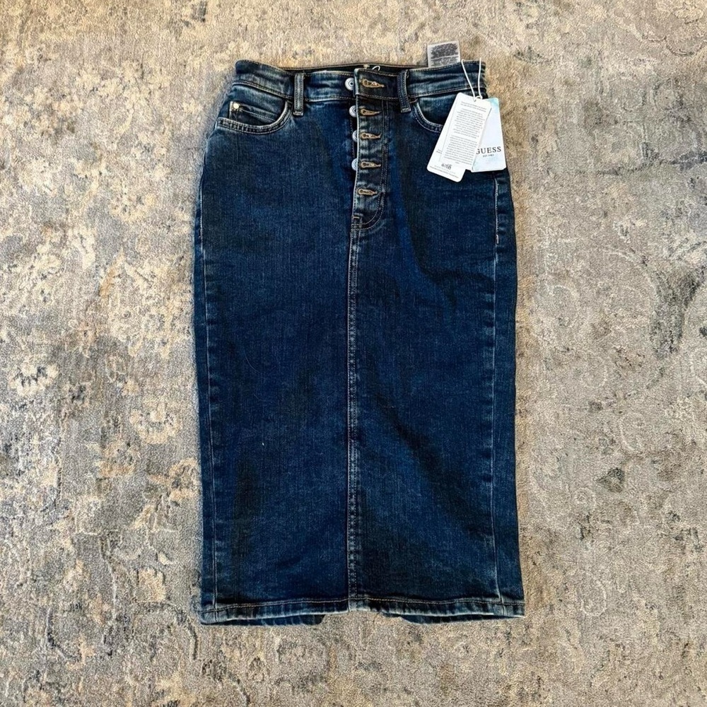 Guess Women's Blue Denim Skirt